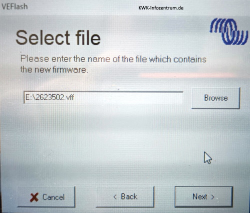 Firmware update Datei W